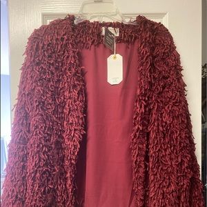Velvet fringe jacket